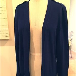 st john open cardigan sweater (90s vintage) M